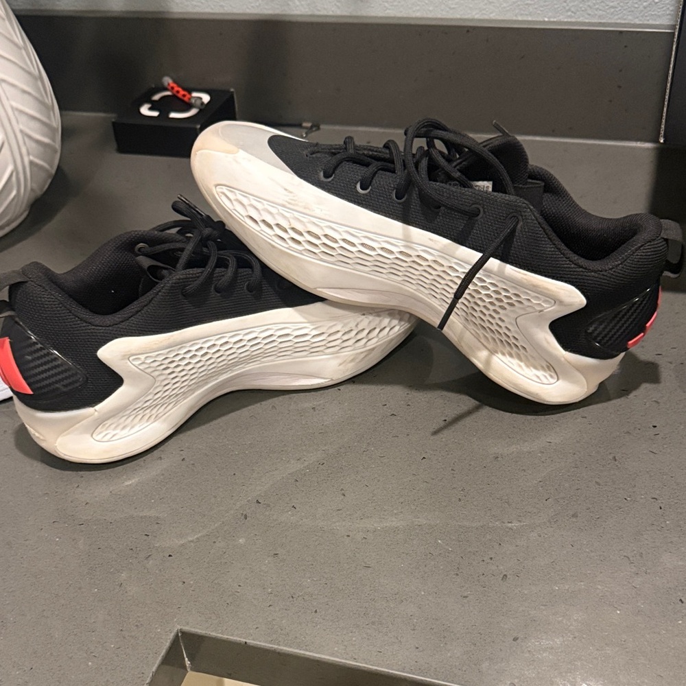 adidas Black and White Athletic Shoes